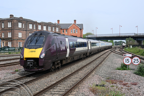 DG416800. 222019. 1F20. 0902 St Pancras International to Sheffield. Derby. 10.5.2024.