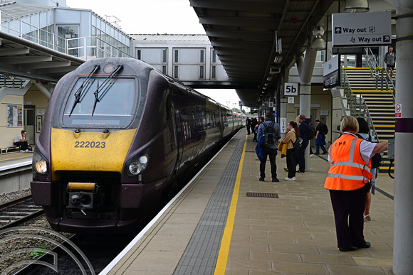 DG425758. 222023. 1F47. 1432 St Pancras International to Sheffield. Derby. 28.8.2024.