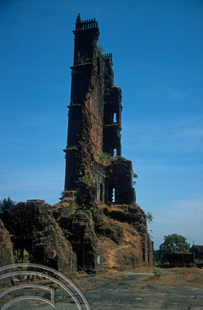 T5639. Ruin of the church of St Augustine. Old Goa. Goa. India. December 1995