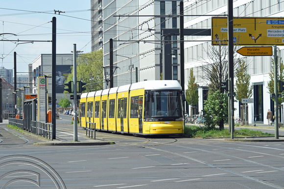 DG369526. Tram 9016. Otto-Braun Straße. Berlin. Germany. 7.5.2022.