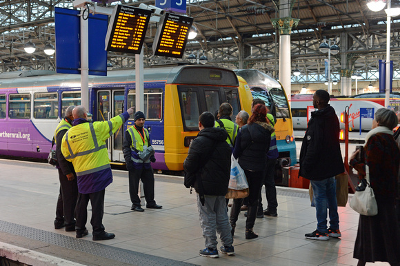 DG198091. Ticket check. Manchester Piccadilly. 8.10.14.