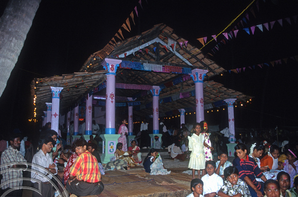 T5676. Temple festival. Arambol. Goa. India. December 1995