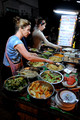 TD08694. Veggie stall. Luang Prabang. Laos. 4.1.09.