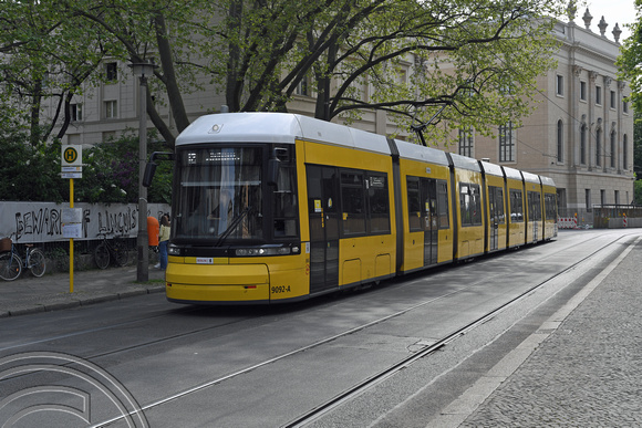 DG369574. Tram 9082. Dorotheenstraße. Berlin. Germany. 7.5.2022.