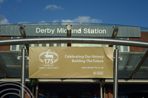 DG175637. Derby 175 banner. Derby. 9.4.14.