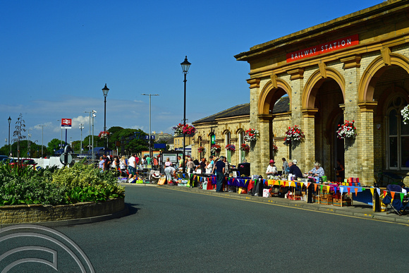 DG377937. Market outside the old station. Saltburn. North Yorkshire. England. 27.8.2022.