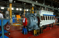 12554. Engine of a Class 08 diesel shunter being overhauled. Open day. Doncaster works. 26.7.03