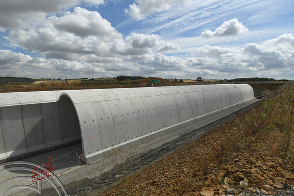 DG376053. HS2 green tunnel construction site. Chipping Warden. Northamptonshire. 4.8.2022.