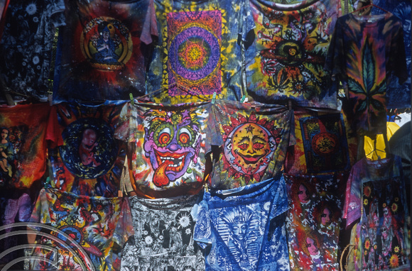 T5575. Stall. The flea market. Anjuna. Goa. India. December 1995
