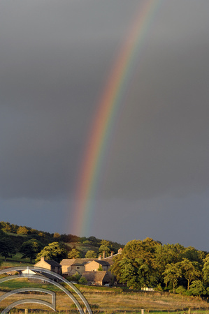 DG60501. Rainbow over West Vale. W Yorks. 12.8.10.