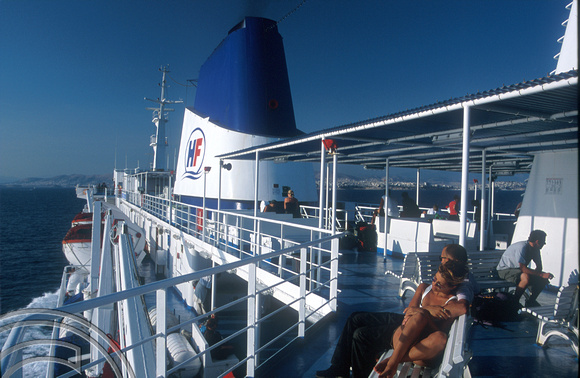 T12119. Hellas ferry near Piraeus. Greece.