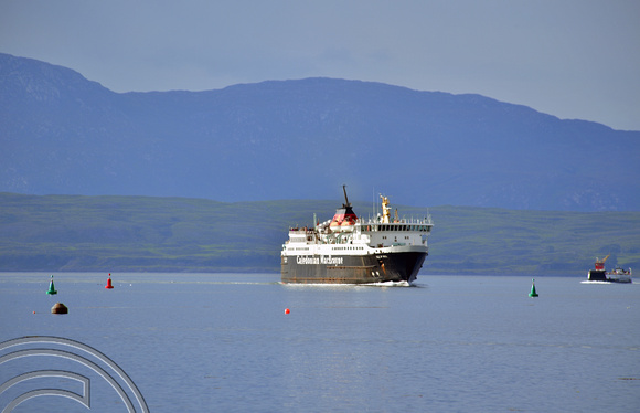 DG378391. Calmac ferry, Isle of Mull. 4719gt. Built 1988. Oban. Scotland. 28.8.2022.