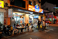 DG36922. Eating in Little India. Georgetown. Penang. Malaysia. 14.10.09.
