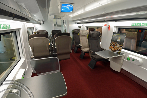 DG200763. Interior. Siemens Eurostar e320. St Pancras. 13.11.14.