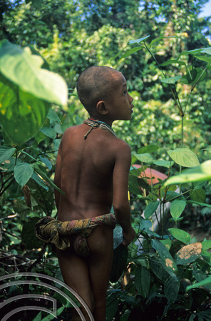 T3777. Mentawai boy. Siberut. Mentawai Islands. Indonesia. 1992.