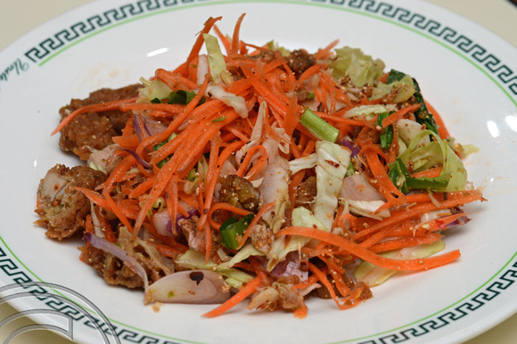DG204967. Chrissorn's chicken salad. Bangkok. Thailand. 5.2.15
