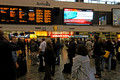 FVT02116. Euston TV. Red revolution. Euston. 20.09.2004.