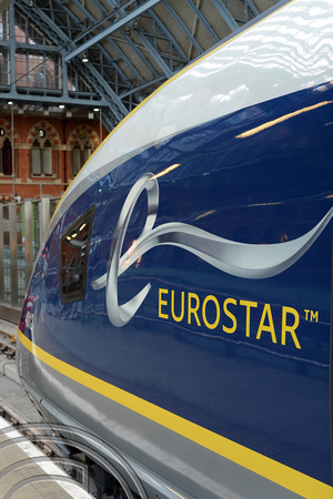 DG201237. Logo. Eurostar e320 launch. St Pancras. 13.11.14.