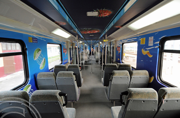 DG36021. Class 82 EMU interior. 4.10.09.