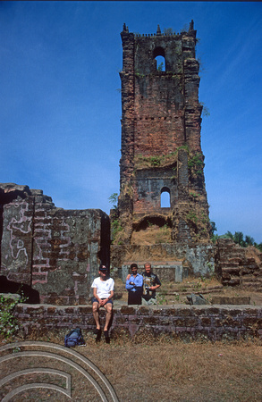 T5638. Ruin of the church of St Augustine. Old Goa. Goa. India. December 1995