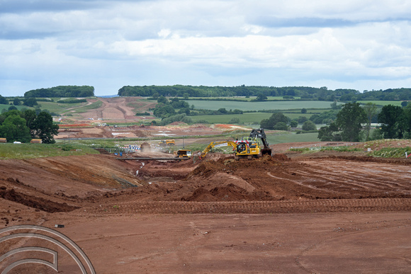 DG372819. HS2 construction. Leam valley. Warwickshire. 8.6.2022.