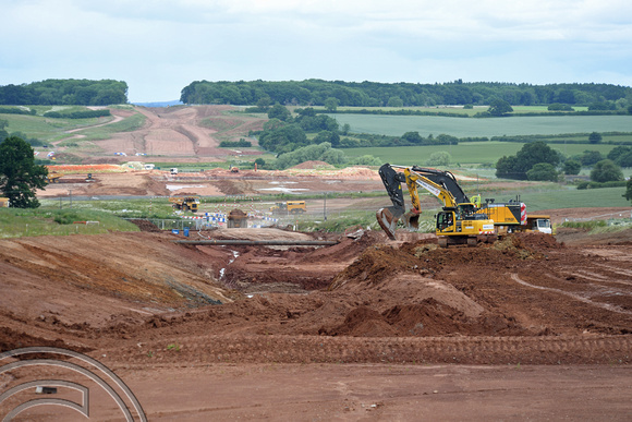 DG372821. HS2 construction. Leam valley. Warwickshire. 8.6.2022.
