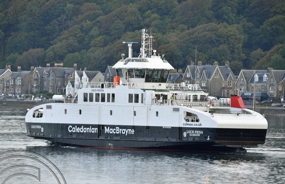 DG378515. Calmac ferry, Loch Frisa. 1160gt. Built 2014. Oban. Scotland. 29.8.2022.
