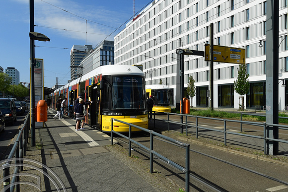 DG369606. Tram 8027. Otto-Braun Straße. Berlin. Germany. 8.5.2022.