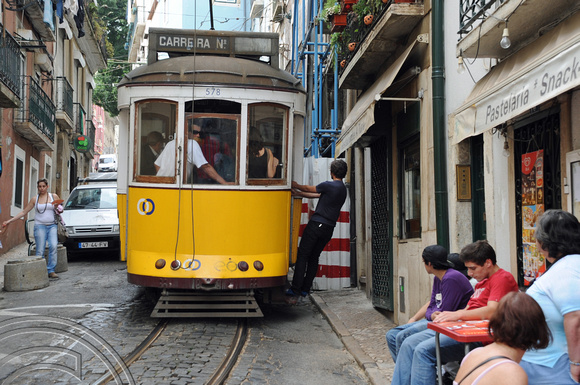 DG53151. Tram 578. Rua da Conceicao. Lisbon. Portugal. 2.6.10.