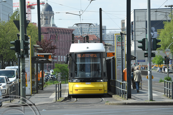 DG369523. Tram 8009. Otto-Braun Straße. Berlin. Germany. 7.5.2022.
