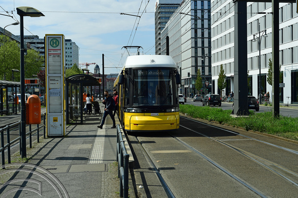 DG369536. Tram 9122. Otto-Braun Straße. Berlin. Germany. 7.5.2022.
