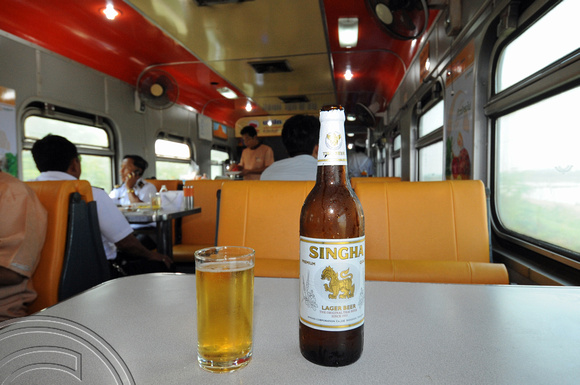 DG105693. Beer on the train. Thailand. 29.2.12.