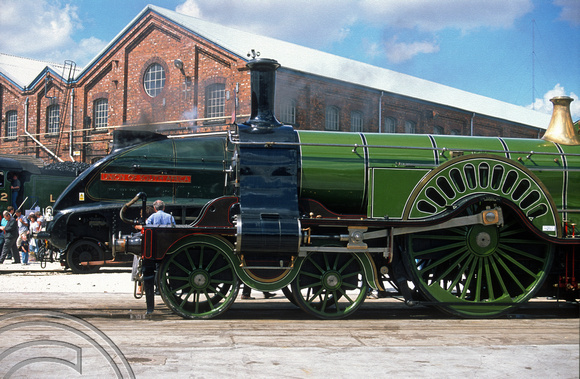 12541. GNR No1 and 60009 on display. Open day. Doncaster works. 26.7.03