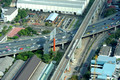 DG98988. Makkasan works and Airport rail link Bangkok. Thailand. 14.11.11.