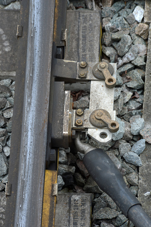 DG176803. Conductor rail hook switch. Guildford. 23.4.14.