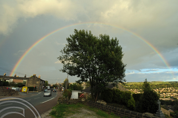 DG60497. Rainbow over West Vale. W Yorks. 12.8.10.