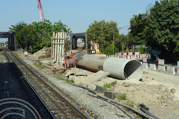 DG204209. New rail construction. Bang Sue. Thailand. 13.1.15