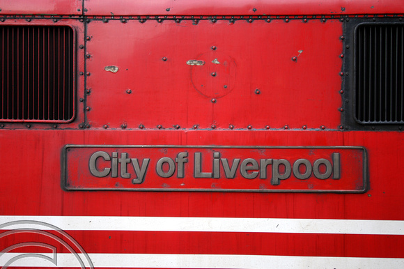 DG00918. City of Liverpool nameplate. 21.5.04.