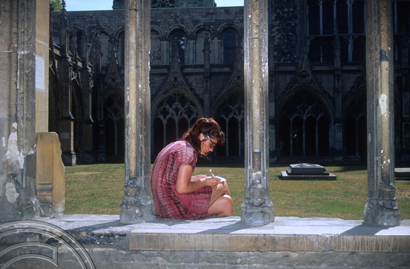 T5524. Lynn in the Cathedral. Canterbury. Kent. England. 21st July 1996