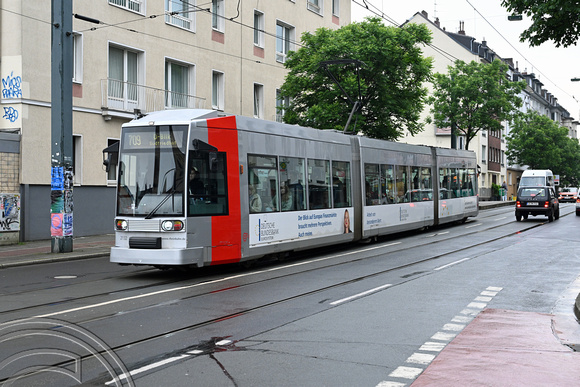 DG415879. Tram 2132. Ackerstraße. Dusseldorf. Germany. 7.5.2024.