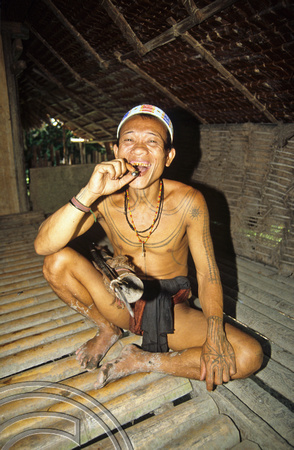 T3763. Medicine man. Siberut. Mentawai Islands. Indonesia. 1992.