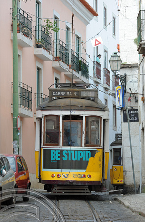DG53121. Tram 562. Rua da Conceicao. Lisbon. Portugal. 2.6.10.
