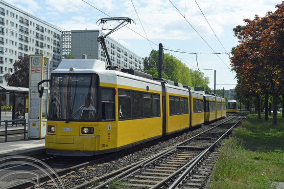 DG369532. Trams 1240 and 1253. Mollstraße. Berlin. Germany. 7.5.2022.