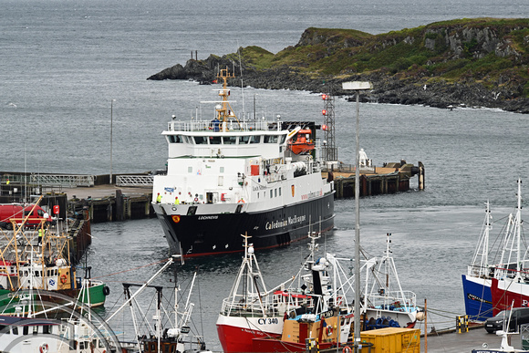 DG424748. Ferry. Loch Nevis. Built 2000. 941gt. Mallaig. Scotland. 4.8.2024.