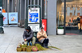 DG440641. Basket makers. Jernbanetorget. Oslo. Norway. 25.2.2025.