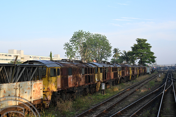 DG439037. Scrap locomotives. Hat Yai. Thailand. 13.2.2025.