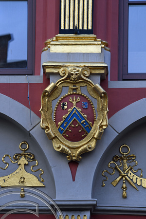 DG336280. Building decoration. Oude Burg. Bruges. Belgium. 25.10.19.