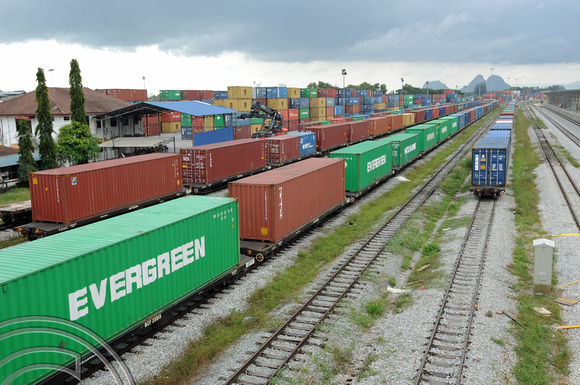 DG99821. Container depot.  Padang Besar. Malaysia. 18.12.11.