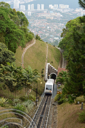 DG204694. Penang Hill funicular railway. Malaysia. 30.1.15